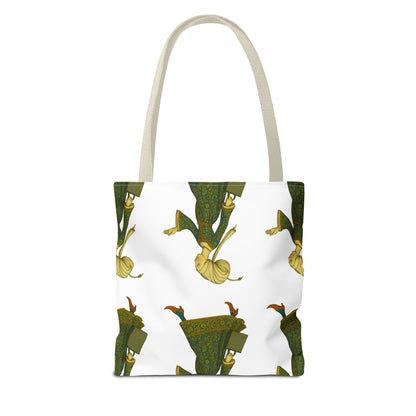 Lady of the Mall – Medieval Fashionista - Elegant Vintage Woman Tote Bag