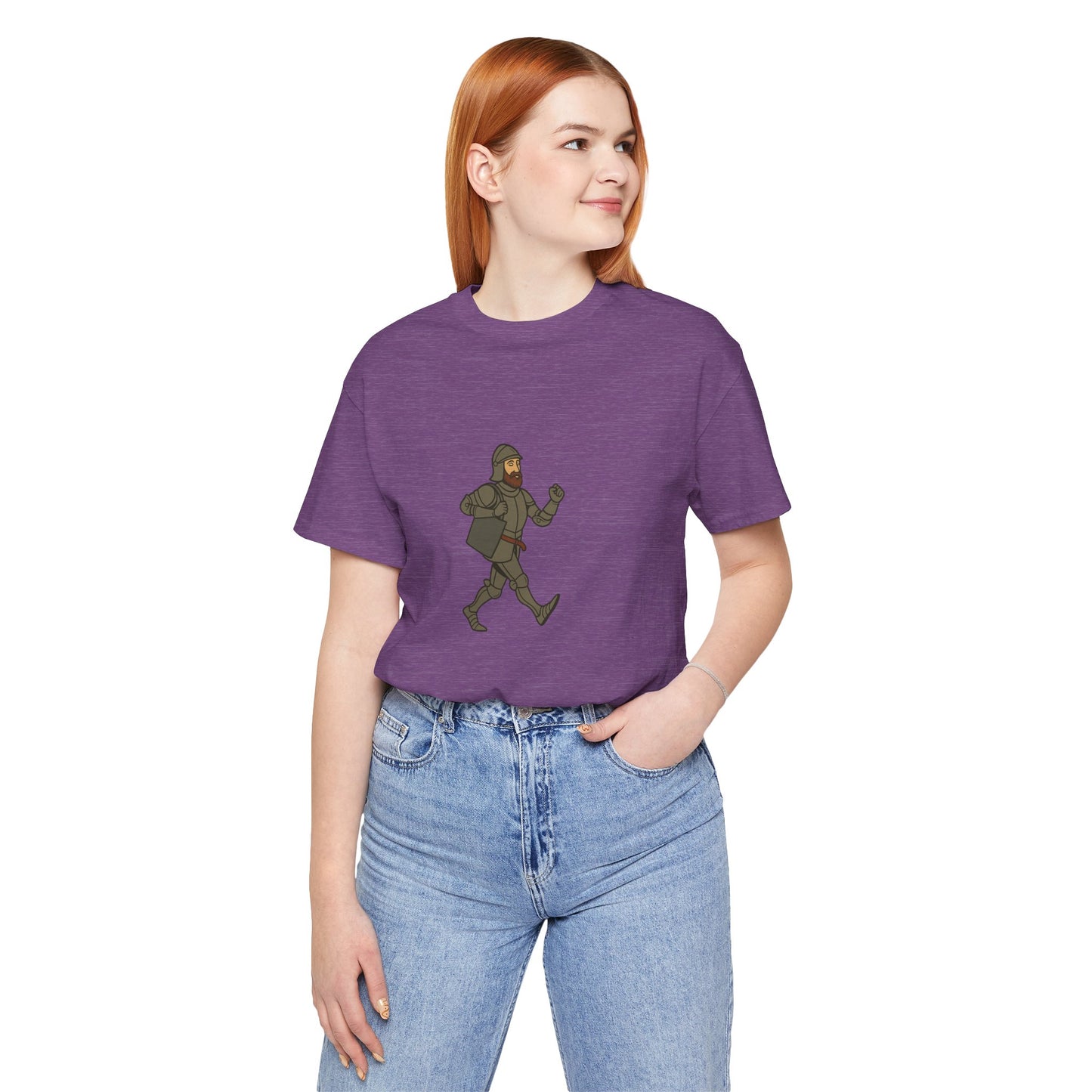 Knight on the Go - Medieval Humor - Urban Chivalry Unisex Heavy Cotton Women T-shirt