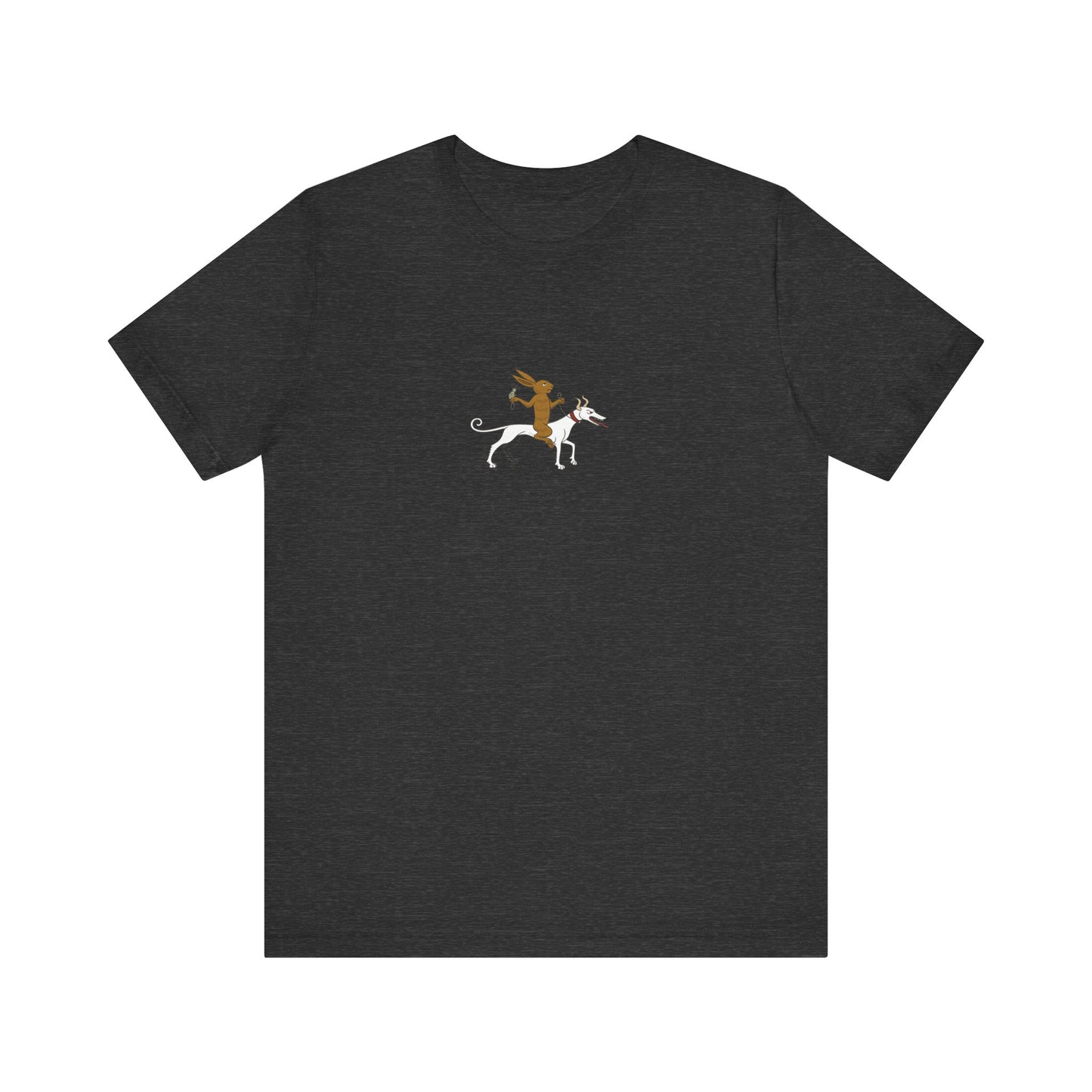 The Hare Riding a Hound, Pontifical of Guillaume Durand, Avignon, before 1390 Tee