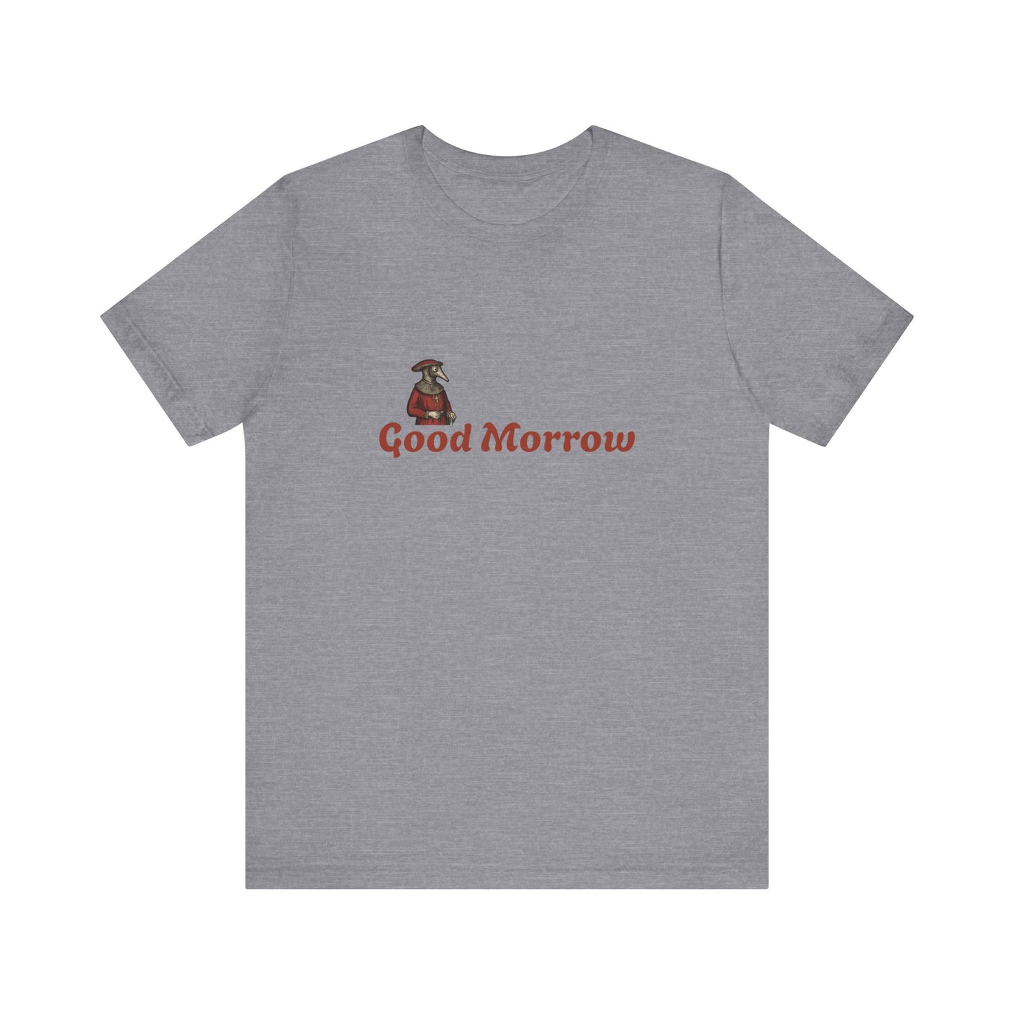Hanseatic Art, Medieval Plague Doctor with Good Morrow Unisex Softstyle T-Shirt