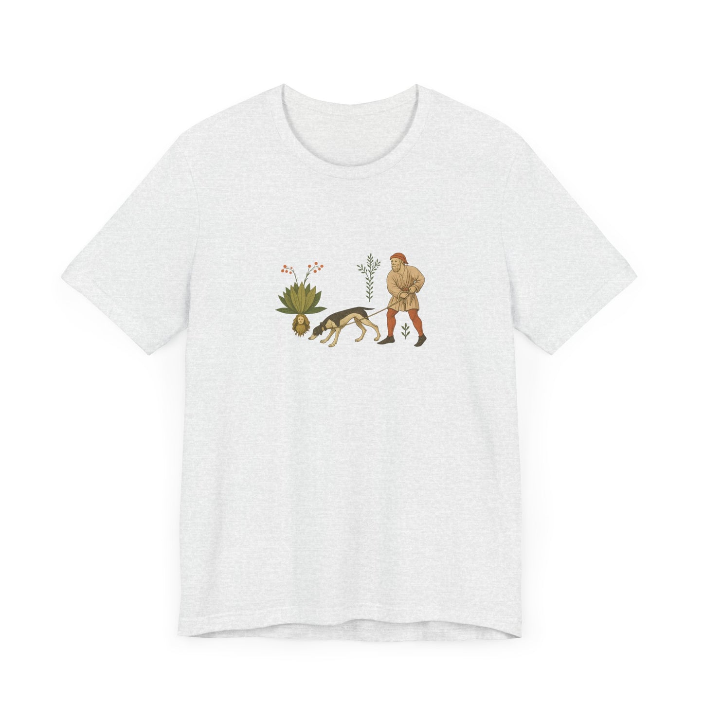 Good Medicine Dogge, Medieval Art Tacuinum Sanitatis Unisex Tee