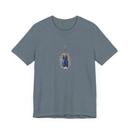 Spiritual Mary Graphic T-Shirt, Faith-Based Apparel, Casual Wear, Gift for Believers, Unisex Tee,