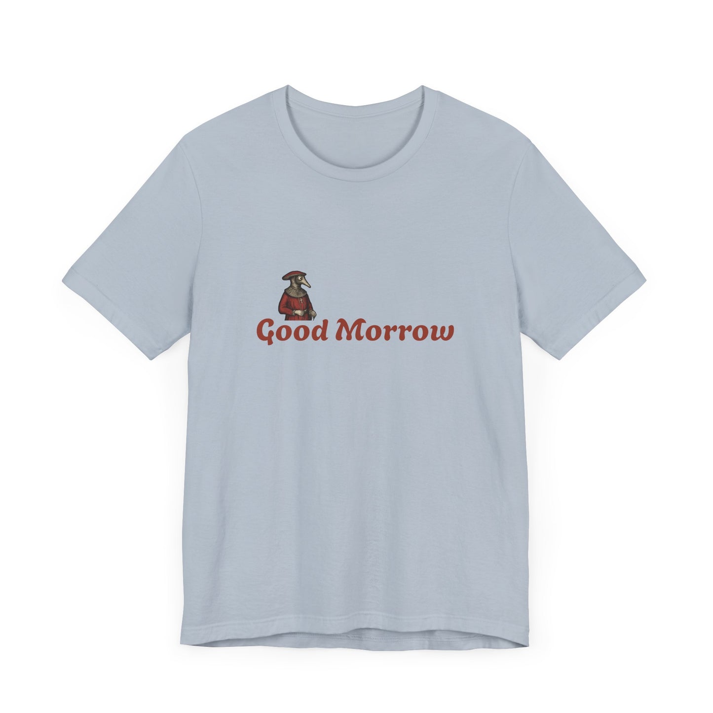 Hanseatic Art, Medieval Plague Doctor with Good Morrow Unisex Softstyle T-Shirt