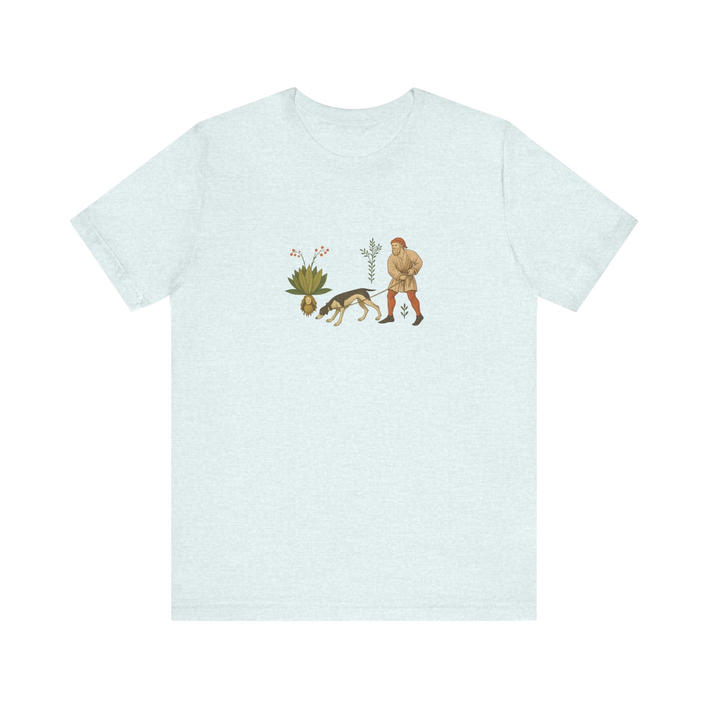 Good Medicine Dogge, Medieval Art Tacuinum Sanitatis Unisex Tee