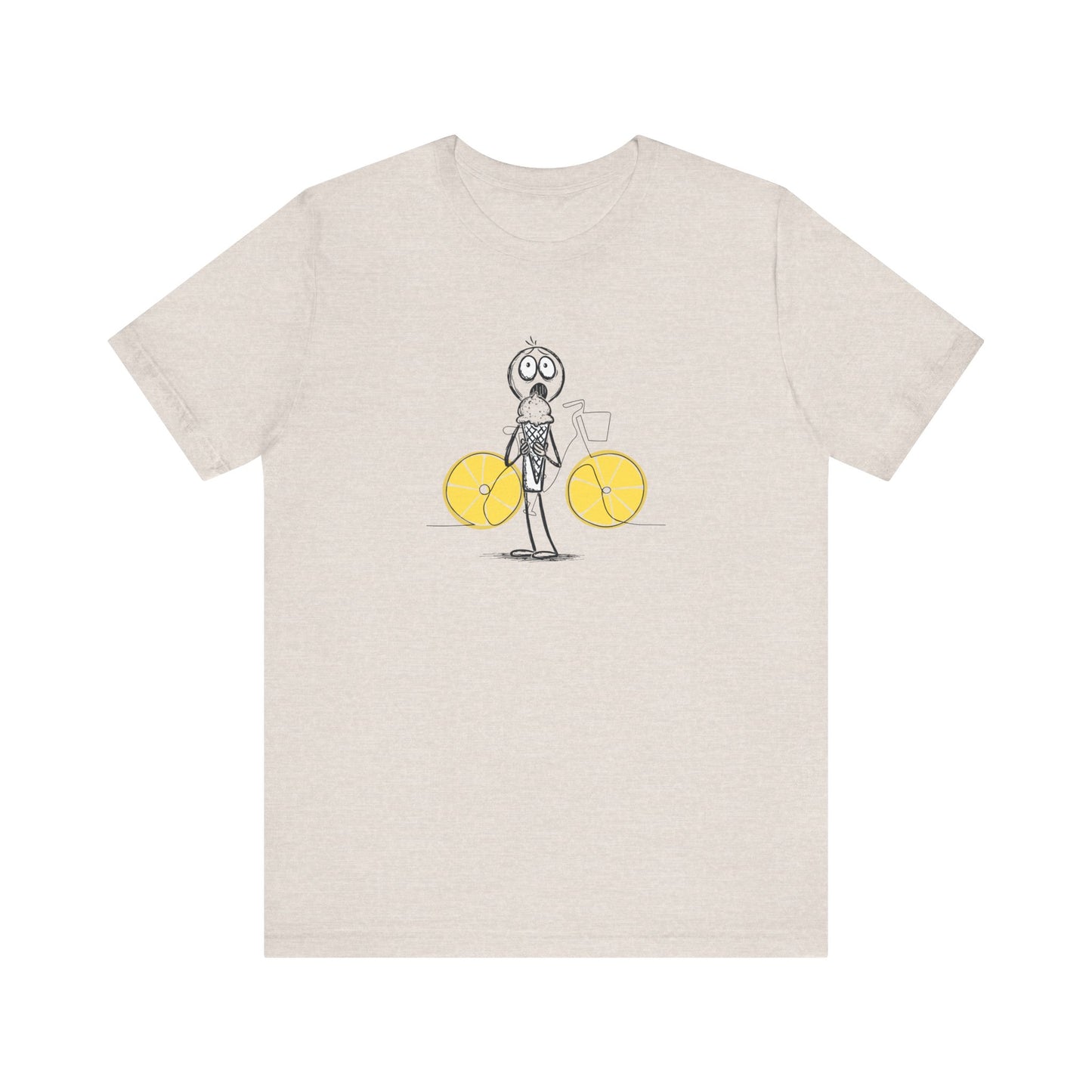 The Ice Cream Lover With Bike T-shirt