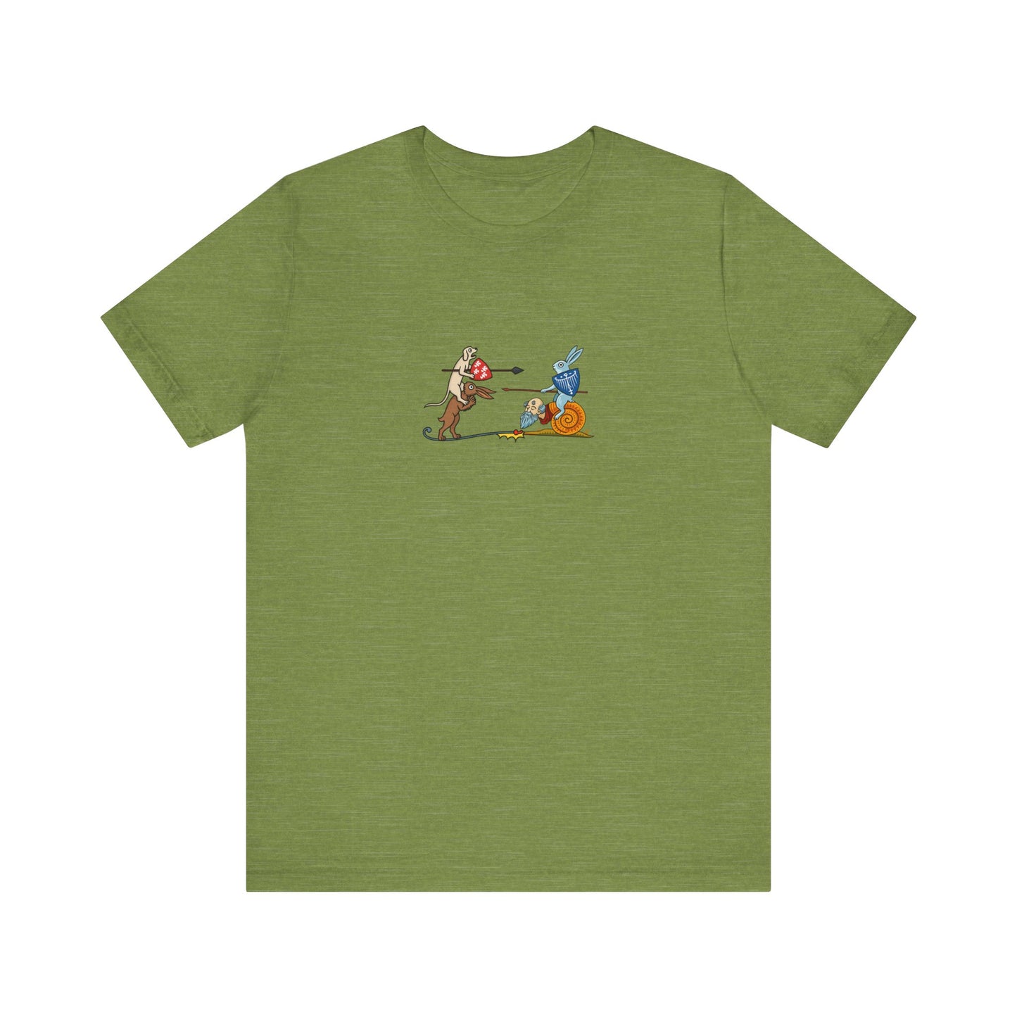 Bunny Snail Rider After MS Yates Thompson 8 F 294, Remastered Marginalia Manuscript Art Tee