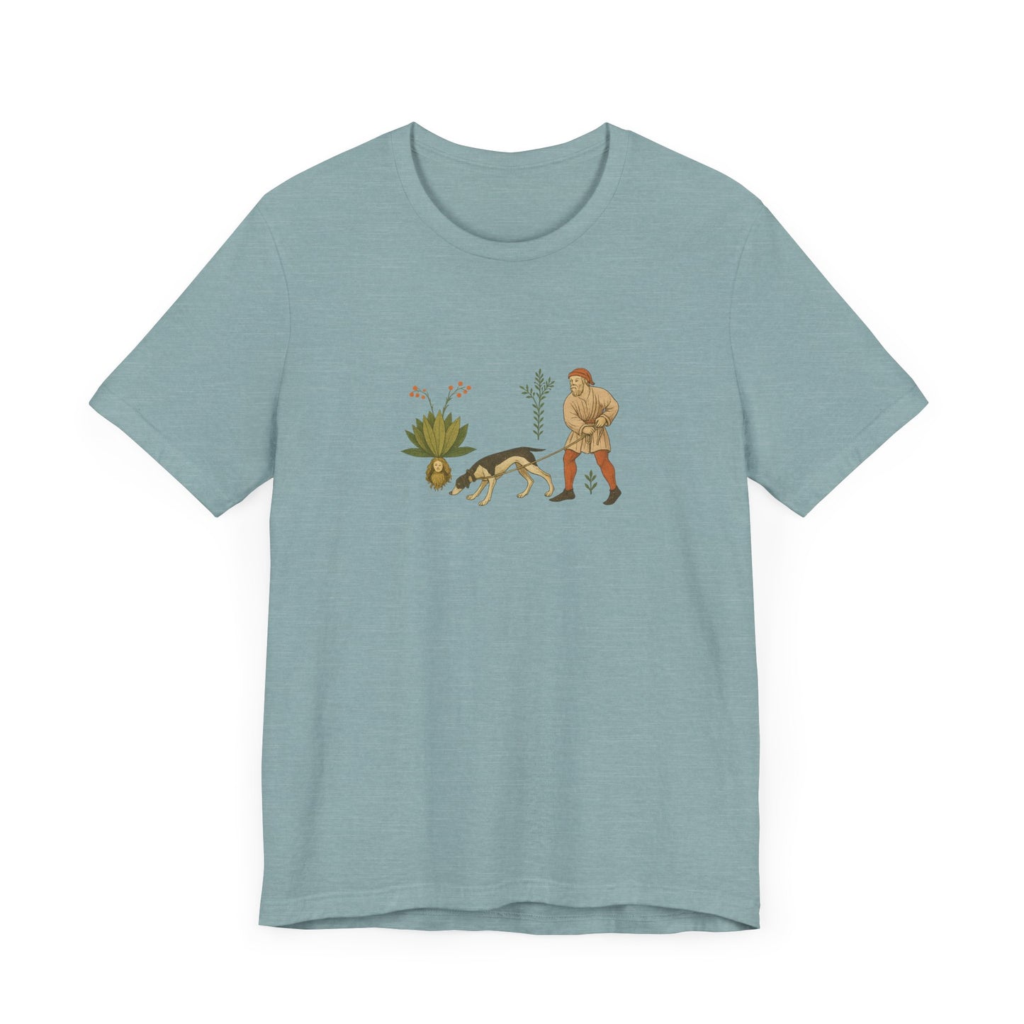 Good Medicine Dogge, Medieval Art Tacuinum Sanitatis Unisex Tee