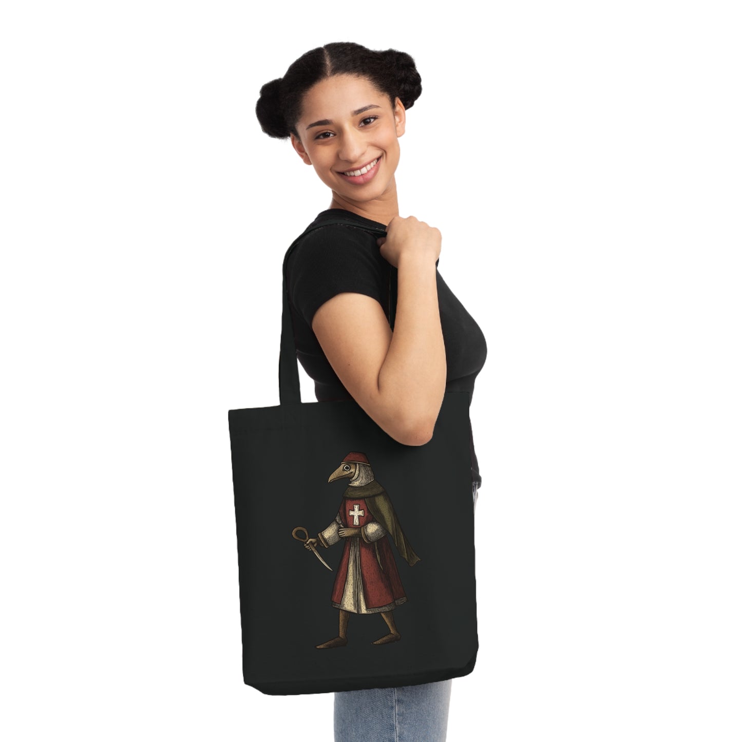 Hanseatic Art, Medieval Plague Doctor Woven Tote Bag