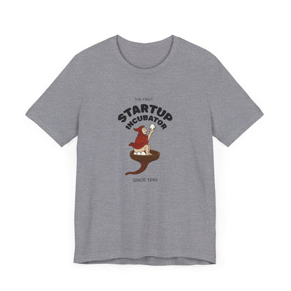 The Eggman Monk, The First Startup Incubator, Medieval Marginalia T-shirt