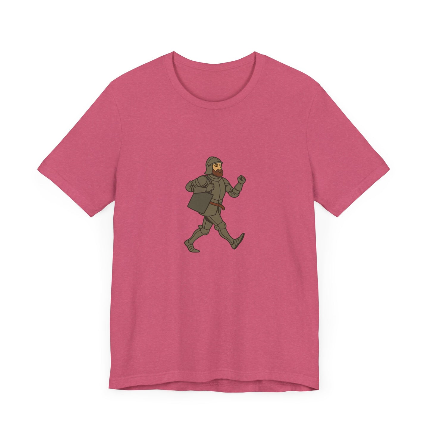 Knight on the Go - Medieval Humor - Urban Chivalry Unisex Heavy Cotton Women T-shirt