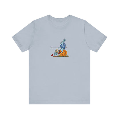 Bunny Snail Rider After MS Yates Thompson 8 F 294, Remastered Marginalia Manuscript Art Tee