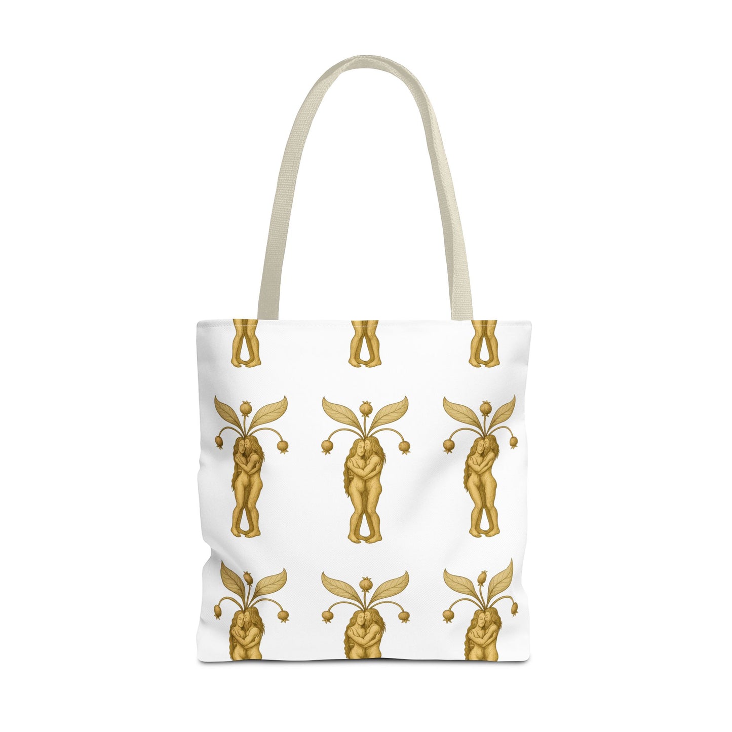 Mandrakes in Love, Mythical Root Romance Tote Bag