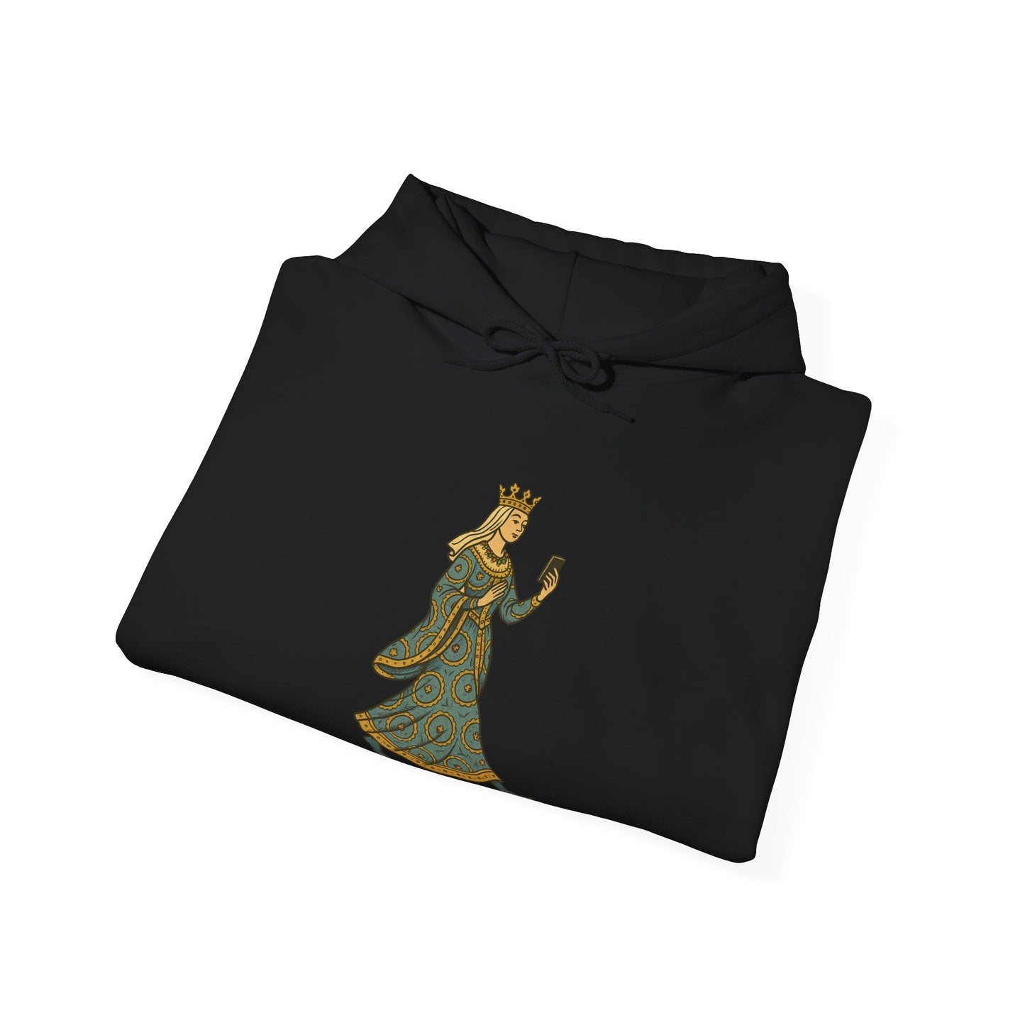 The Crowned Strutter – Medieval Couture on the Go - Cozy Unisex Hoodie