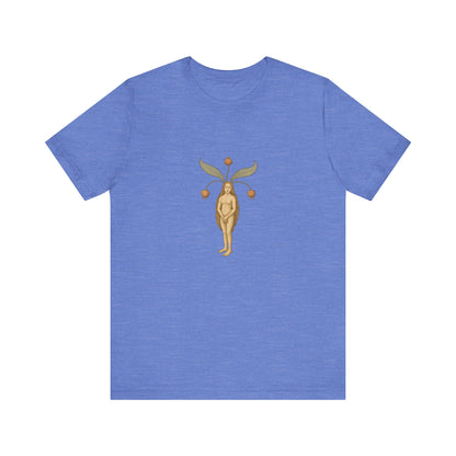 Big Mandragora Muse, Medieval Mandrake Herb Lore Unisex Heavy Cotton Tee