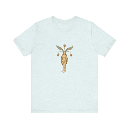 Big Mandragora Muse, Medieval Mandrake Herb Lore Unisex Heavy Cotton Tee