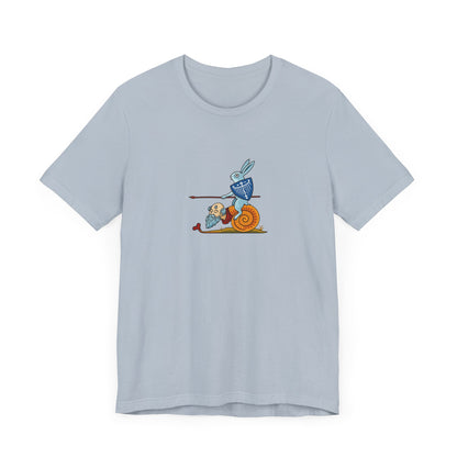 Bunny Snail Rider After MS Yates Thompson 8 F 294, Remastered Marginalia Manuscript Art Tee