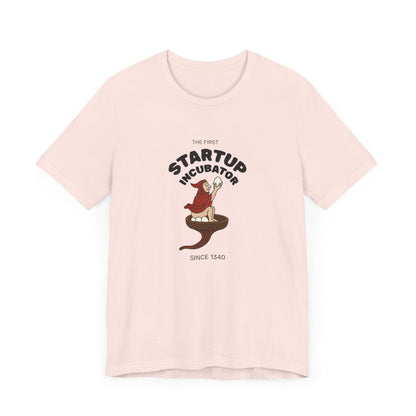 The Eggman Monk, The First Startup Incubator, Medieval Marginalia T-shirt
