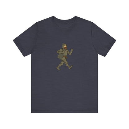 Knight on the Go - Medieval Humor - Urban Chivalry Unisex Heavy Cotton T-shirt