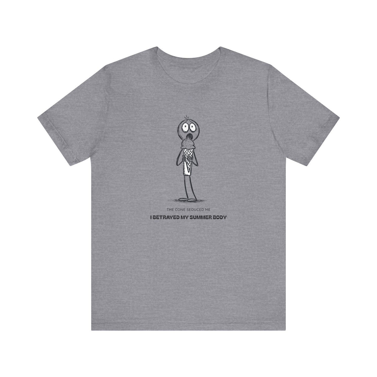 The Ice Cream Lover with Text T-shirt
