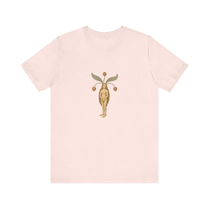 Big Mandragora Muse, Medieval Mandrake Herb Lore Unisex Heavy Cotton Tee