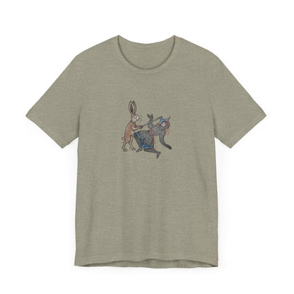 Killer Bunny, Remastered Marginalia Manuscript Art Tee