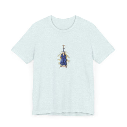 Spiritual Mary Graphic T-Shirt, Faith-Based Apparel, Casual Wear, Gift for Believers, Unisex Tee,
