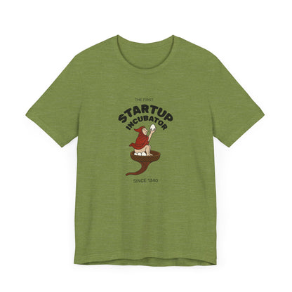 The Eggman Monk, The First Startup Incubator, Medieval Marginalia T-shirt