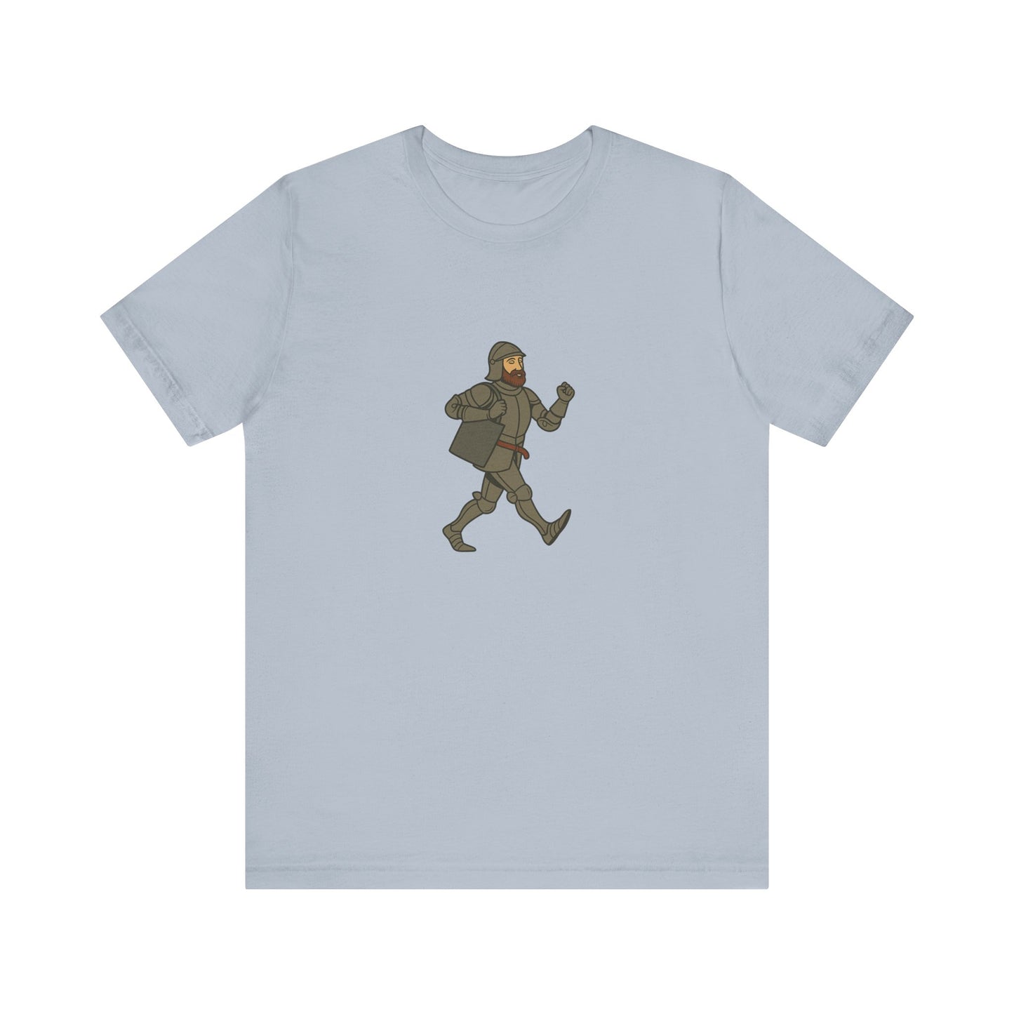Knight on the Go - Medieval Humor - Urban Chivalry Unisex Heavy Cotton T-shirt