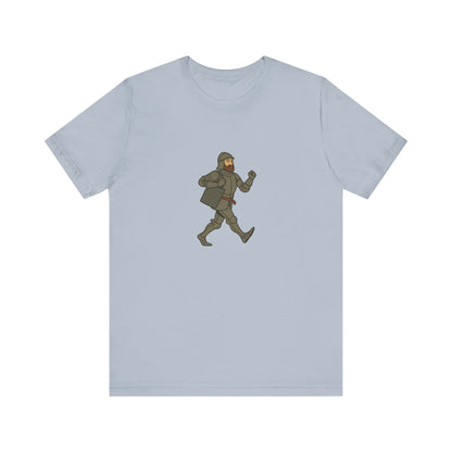 Knight on the Go - Medieval Humor - Urban Chivalry Unisex Heavy Cotton T-shirt