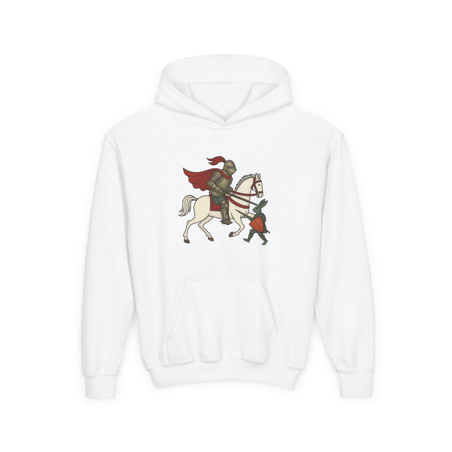 Knight & Hare - Medieval Humor - Kid's Hoodie
