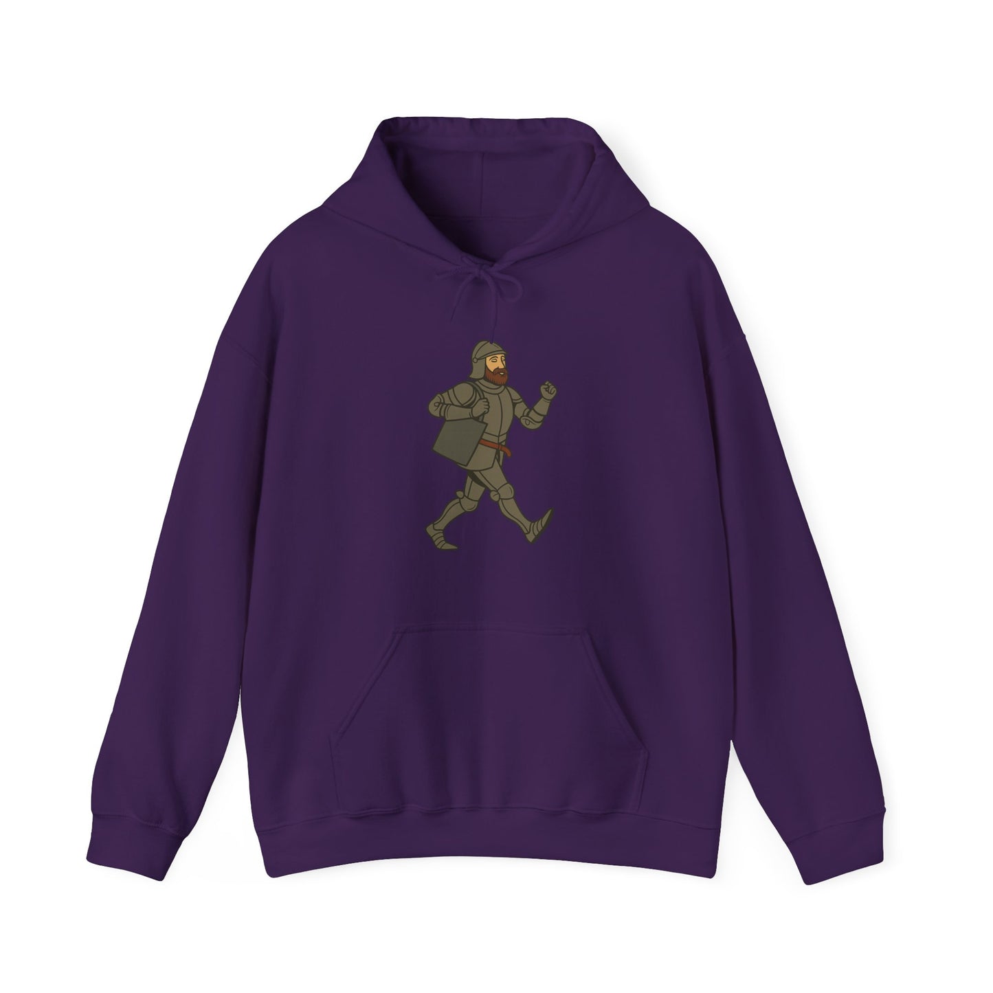 Knight on the Go - Medieval Humor - Playful Adventure Hoodie
