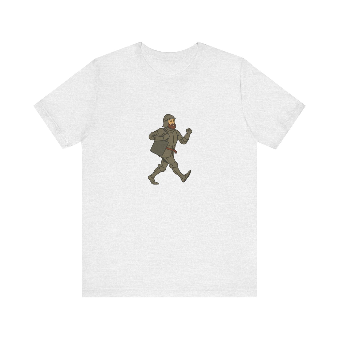 Knight on the Go - Medieval Humor - Urban Chivalry Unisex Heavy Cotton T-shirt