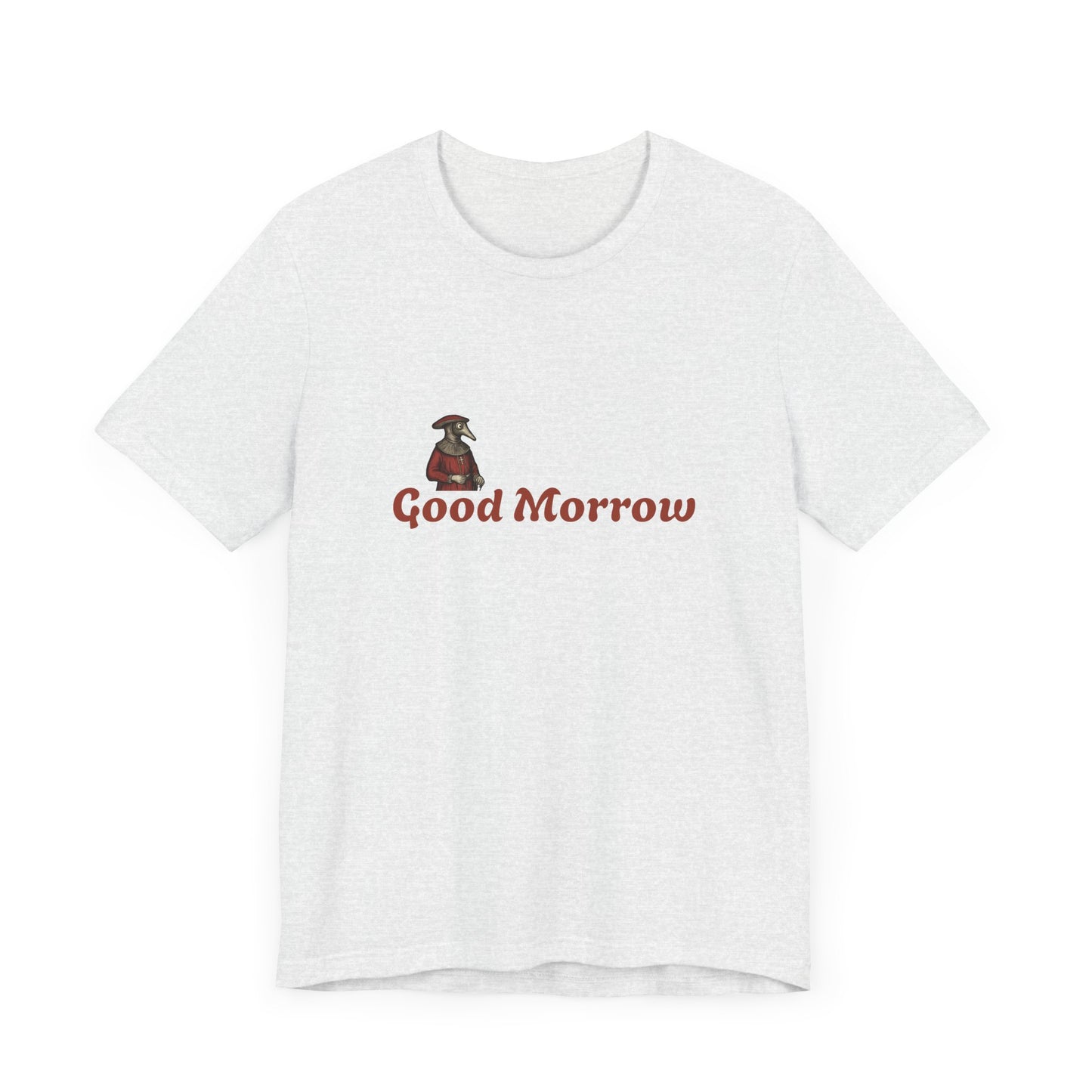Hanseatic Art, Medieval Plague Doctor with Good Morrow Unisex Softstyle T-Shirt