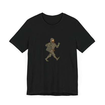 Knight on the Go - Medieval Humor - Urban Chivalry Unisex Heavy Cotton T-shirt
