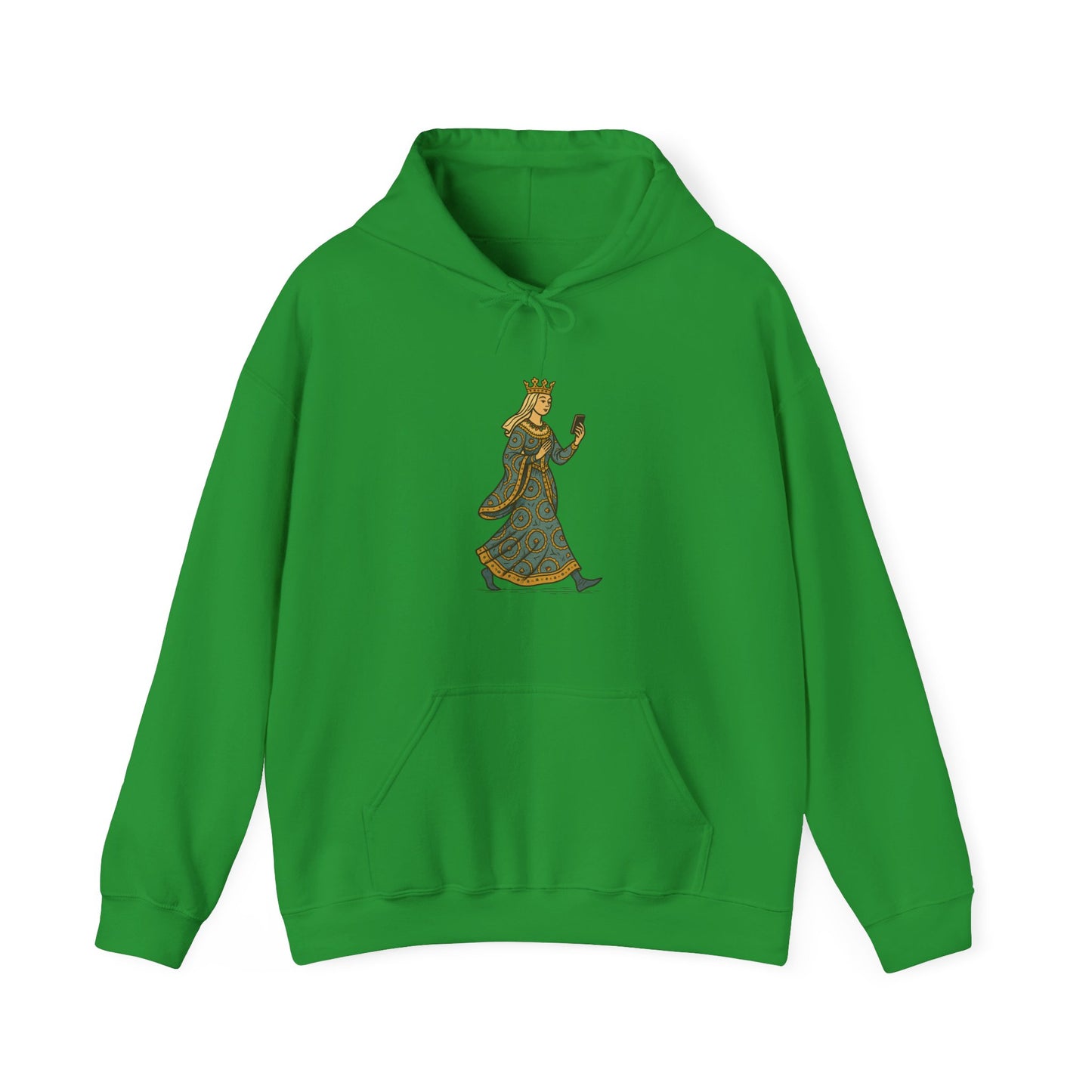 The Crowned Strutter – Medieval Couture on the Go - Cozy Unisex Hoodie