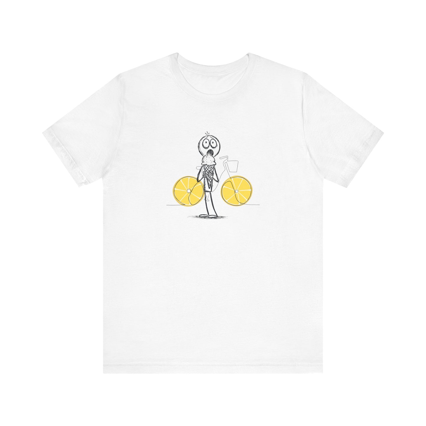The Ice Cream Lover With Bike T-shirt