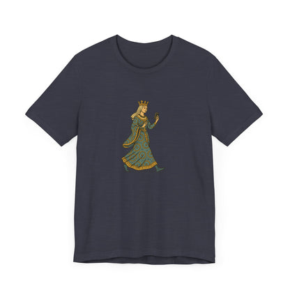 The Crowned Strutter – Medieval Couture on the Go - Unisex Heavy Cotton T-shirt