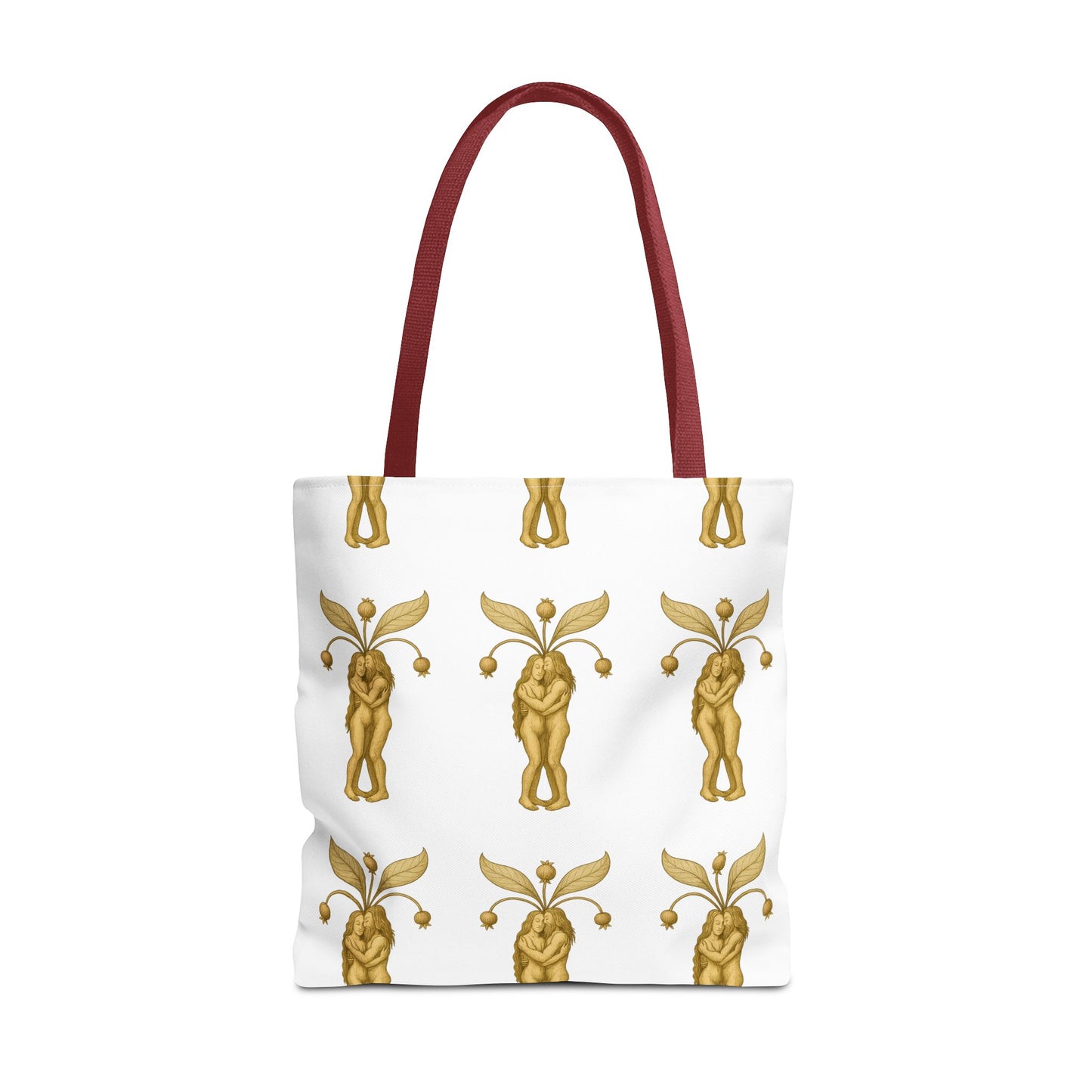 Mandrakes in Love, Mythical Root Romance Tote Bag