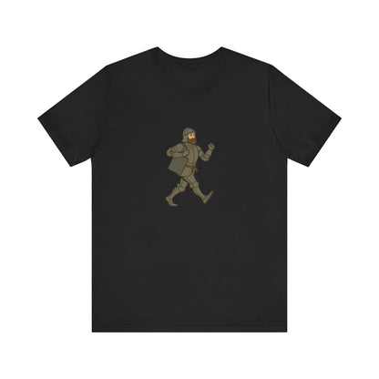 Knight on the Go - Medieval Humor - Urban Chivalry Unisex Heavy Cotton T-shirt