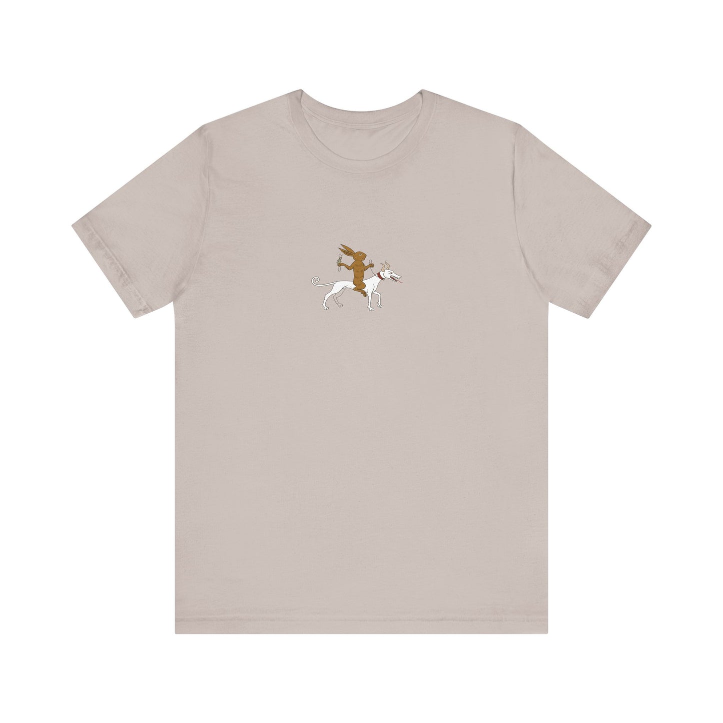 The Hare Riding a Hound, Pontifical of Guillaume Durand, Avignon, before 1390 Tee