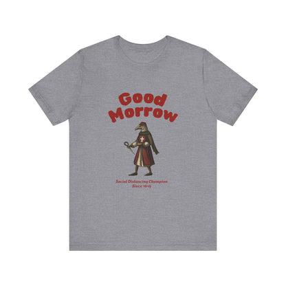 Hanseatic Art, Medieval Plague Doctor with Good Morrow 1619 Tee