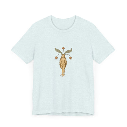 Big Mandragora Muse, Medieval Mandrake Herb Lore Unisex Heavy Cotton Tee