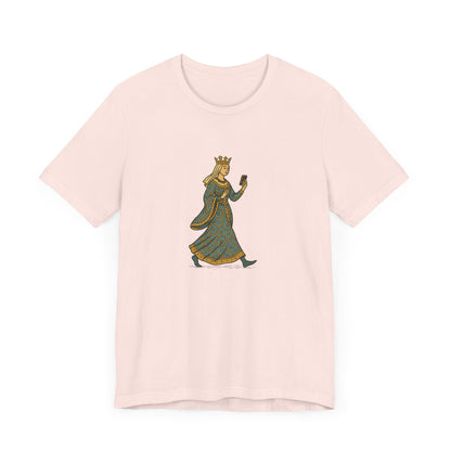The Crowned Strutter – Medieval Couture on the Go - Unisex Heavy Cotton T-shirt