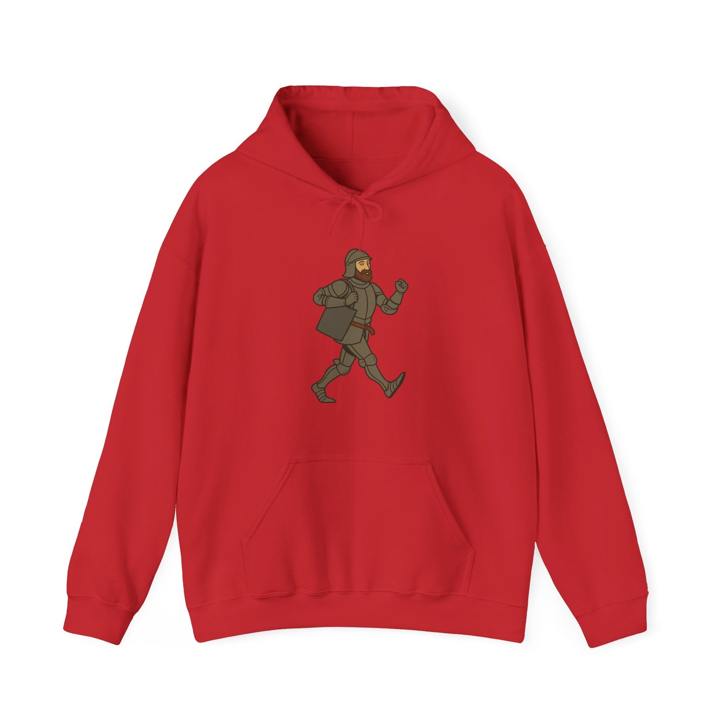 Knight on the Go - Medieval Humor - Playful Adventure Hoodie