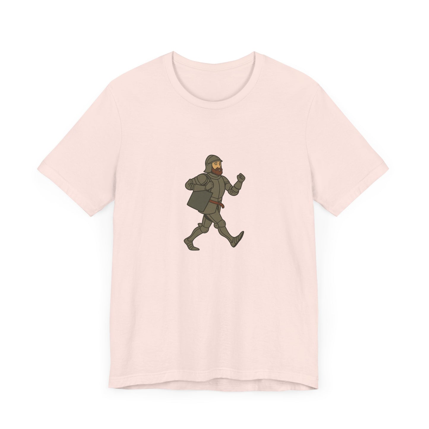 Knight on the Go - Medieval Humor - Urban Chivalry Unisex Heavy Cotton T-shirt