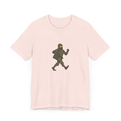 Knight on the Go - Medieval Humor - Urban Chivalry Unisex Heavy Cotton T-shirt