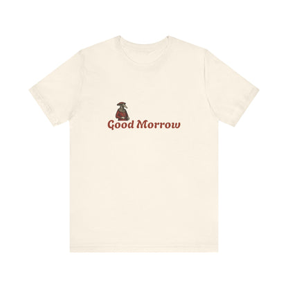 Hanseatic Art, Medieval Plague Doctor with Good Morrow Unisex Softstyle T-Shirt