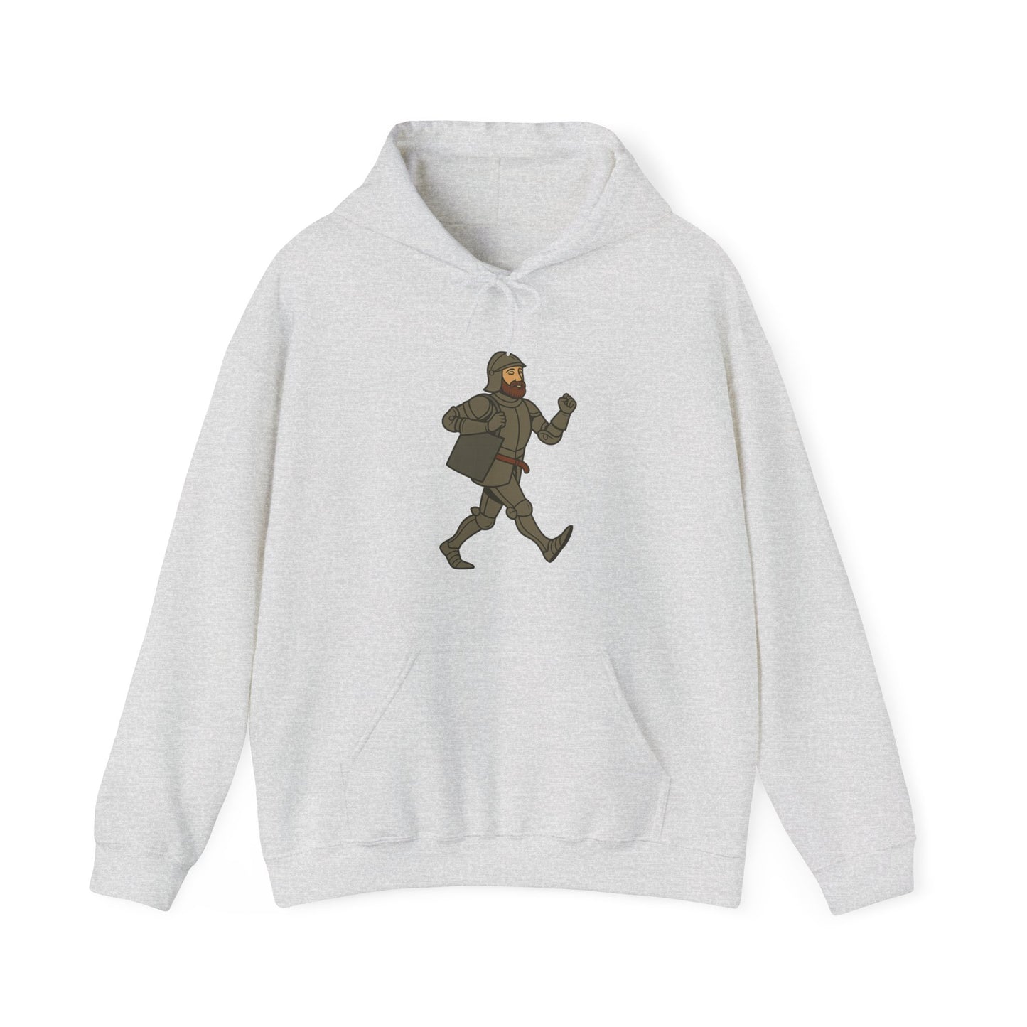 Knight on the Go - Medieval Humor - Playful Adventure Hoodie
