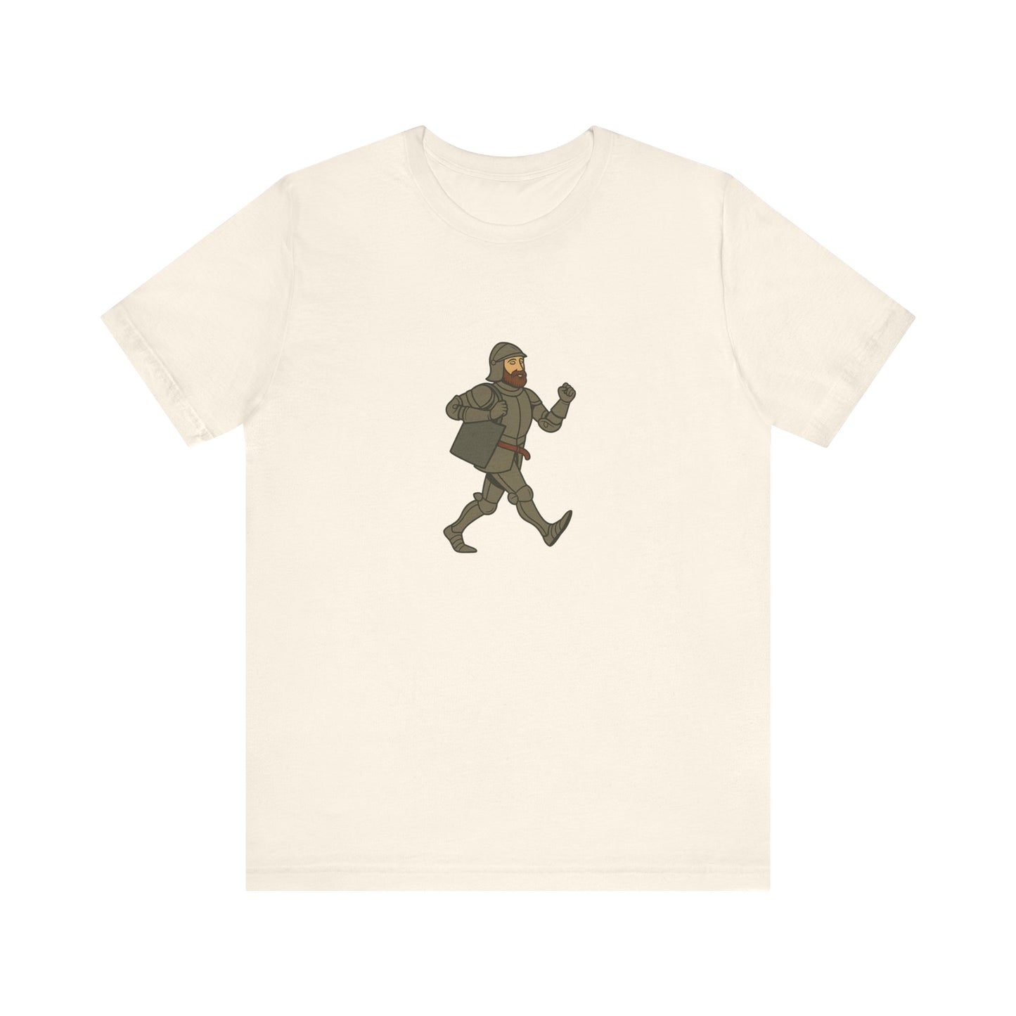 Knight on the Go - Medieval Humor - Urban Chivalry Unisex Heavy Cotton T-shirt