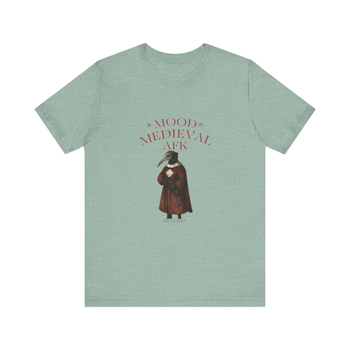 Hanseatic Art, Medieval Plague Doctor MOOD MEDIEVAL AFK Unisex Softstyle Tee